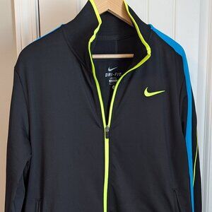 Nike Rafael Nadal Jacket Black with Yellow Trainer Jacket